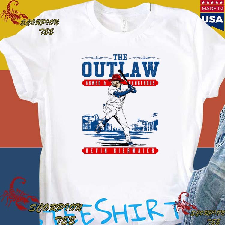 Official the outlaw armed and dangerous kevin kiermaier mlbpa T-shirts,  hoodie, tank top, sweater and long sleeve t-shirt