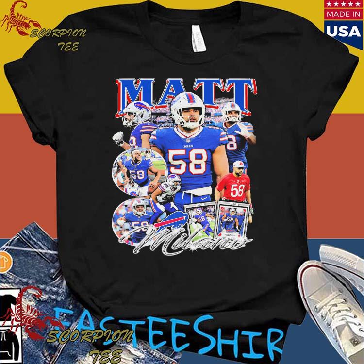 Official buffalo Bills NFL matt milano T-shirts, hoodie, tank top, sweater  and long sleeve t-shirt