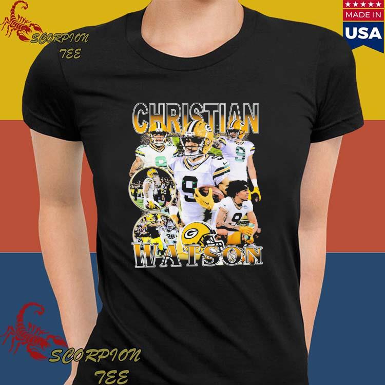 Official Christian Watson Green Bay Packers T-Shirts, Packers Christian  Watson Tees, Shirts, Tank Tops