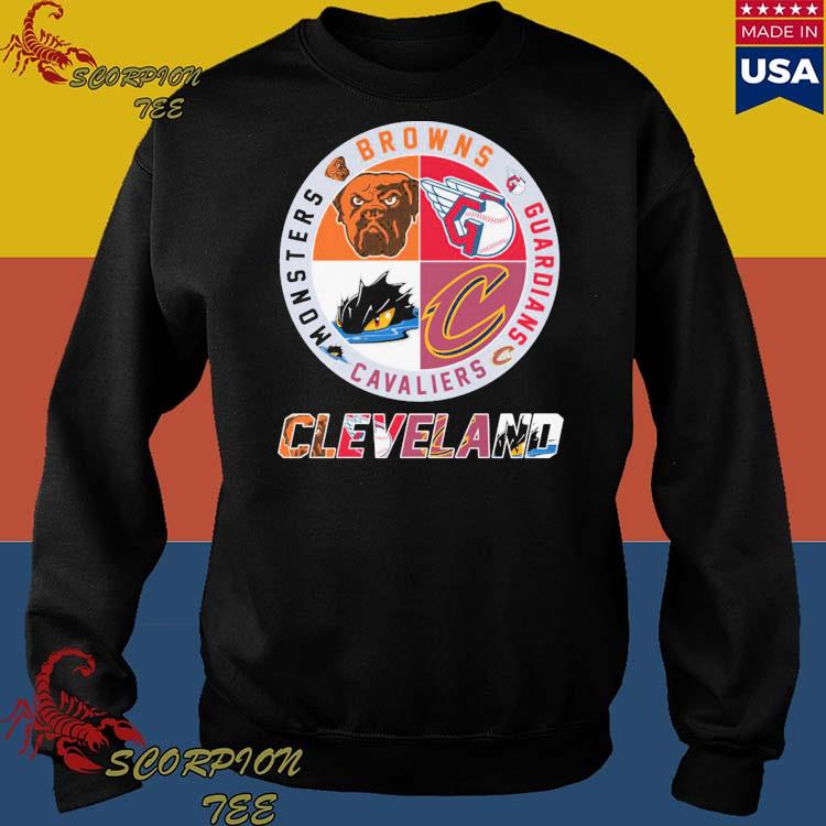 Official Cleveland Browns Guardians Cavaliers Monsters City Champions Logo  Shirt, hoodie, sweater, long sleeve and tank top