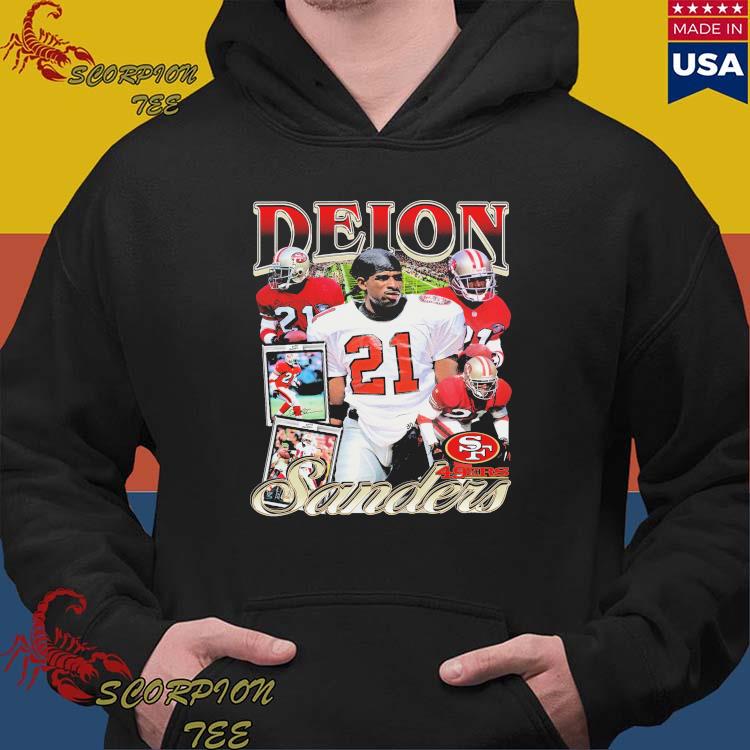 Deion Sanders 21 San Francisco 49ers football poster shirt, hoodie,  sweater, long sleeve and tank top