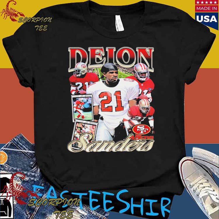 Deion Sanders 21 San Francisco 49ers football poster shirt, hoodie,  sweater, long sleeve and tank top