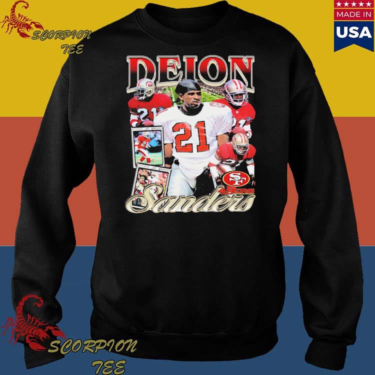 Deion Sanders 21 San Francisco 49ers football poster shirt, hoodie,  sweater, long sleeve and tank top