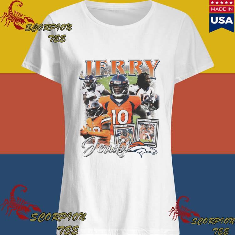 Jerry Jeudy 10 Denver Broncos football retro poster shirt, hoodie, sweater,  long sleeve and tank top