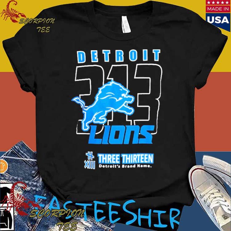 Original detroit Lions Three Thirteen Area Code T-Shirt, hoodie