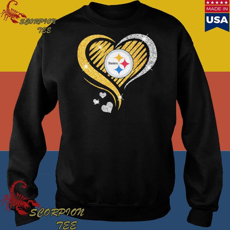 Official Logo Pittsburgh Steelers logo heart 2023 shirt, hoodie, sweater,  long sleeve and tank top