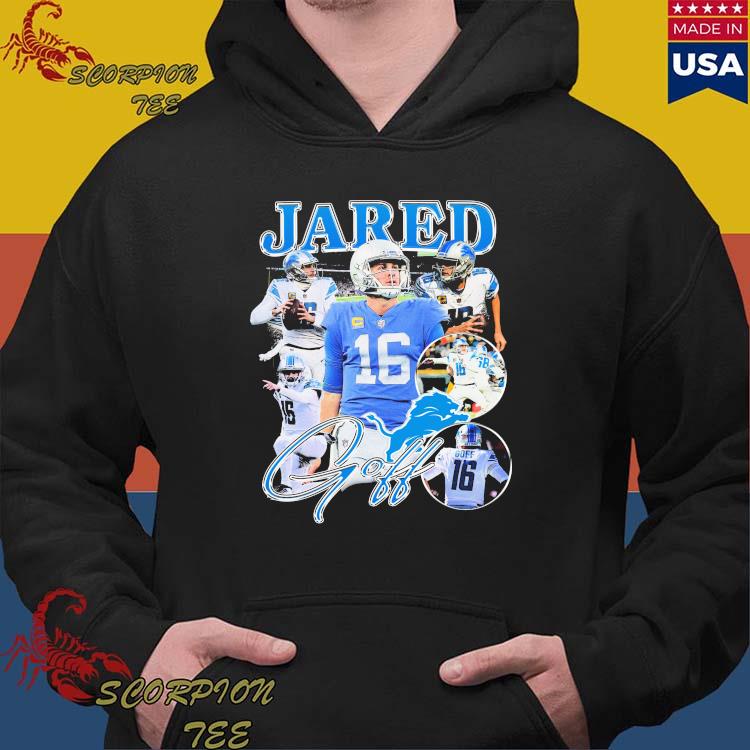 Detroit Lions Alternate Name & Number Hoodie - Jared Goff - Mens