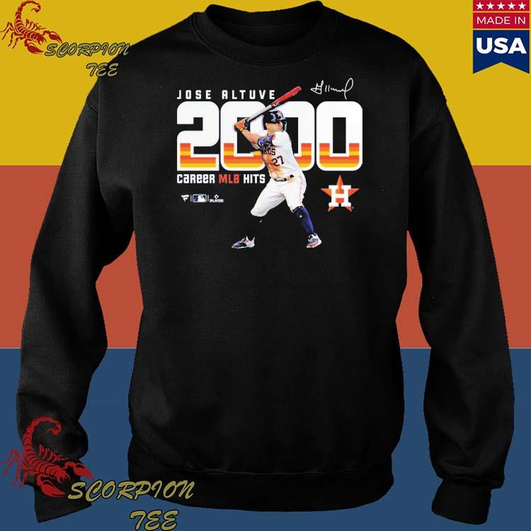 Official jose altuve 2000 hits houston T-shirt, hoodie, sweater, long  sleeve and tank top