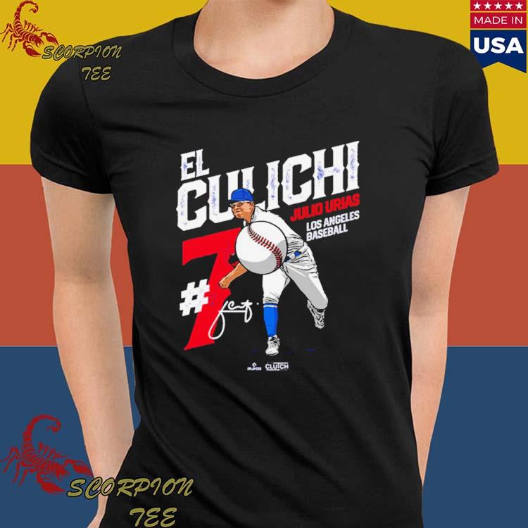 Official julio urias #7 el culichI los angeles baseball mlbpa signature T- shirts, hoodie, tank top, sweater and long sleeve t-shirt