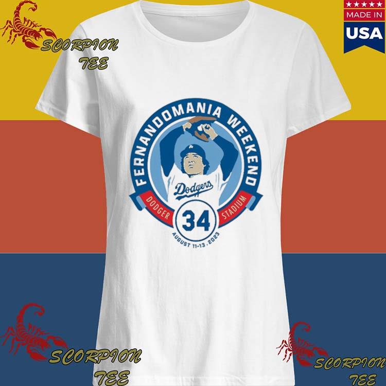 Fernandomania Weekend Dodger Stadium 34 t shirt, hoodie, longsleeve,  sweatshirt, v-neck tee