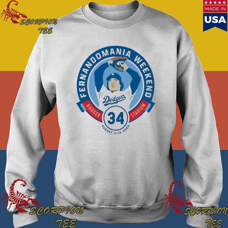 Fernandomania Weekend Dodger Stadium 34 t shirt, hoodie, longsleeve,  sweatshirt, v-neck tee