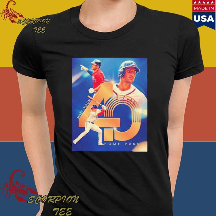 Matt Olson First Player Nl Mlb 40 Hr This Season Shirt - Peanutstee