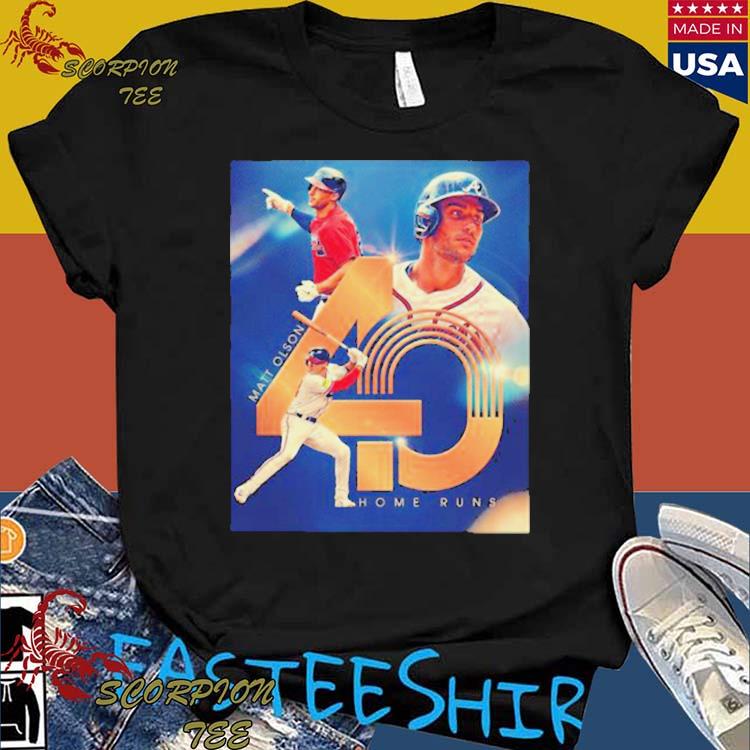 Matt Olson First Player Nl Mlb 40 Hr This Season Shirt - Peanutstee