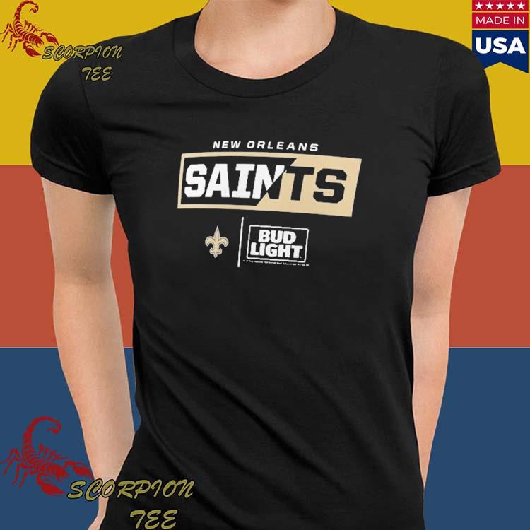 Men's Fanatics Branded Black New Orleans Saints NFL x Bud Light T-Shirts,  hoodie, sweater, long sleeve and tank top