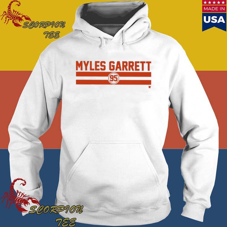 Myles Garrett Name And Number Stripe T-Shirts, hoodie, sweater, long sleeve  and tank top