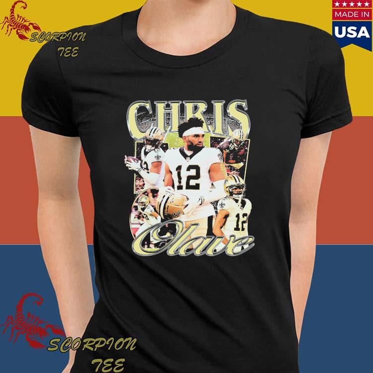 New Chris Olave + Saints t-shirt available from BreakingT