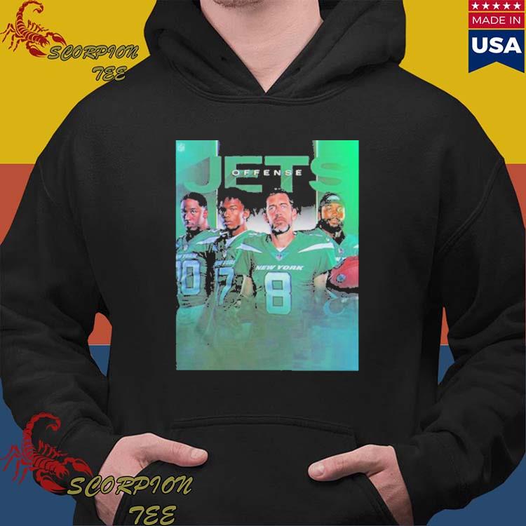 Official New york jets offense aaron rodgers dalvin cook T-shirt, hoodie,  tank top, sweater and long sleeve t-shirt