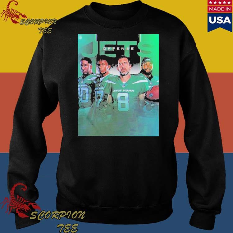 Official New york jets offense aaron rodgers dalvin cook T-shirt, hoodie,  tank top, sweater and long sleeve t-shirt