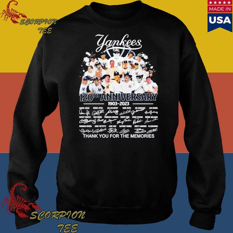 Official New York Yankees 1903-2023 Thank You For The Memories Shirt,  hoodie, tank top, sweater and long sleeve t-shirt