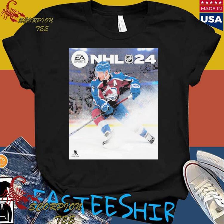 Nhl 24 Cover Athlete Cale Makar Ea Sports Game Cover Colorado Avalanche T  Shirt - Peanutstee