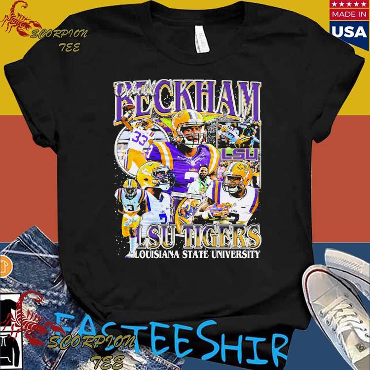 ODELL BECKHAM JR CUSTOM LOUISIANA STATE U TIGERS JERSEY LSU