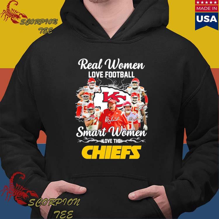 Real Women Love Football Smart Women Love The Chiefs Tshirt