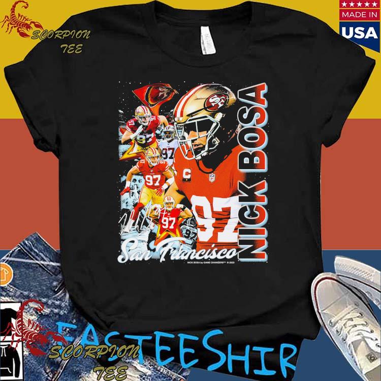 Nick Bosa San Francisco Football Sweatshirt San Francisco 49Ers Super Bowl  Appearances San Francisco 49Ers Play By Play 44 San Francisco 49Ers Shirt  American Football - Revetee