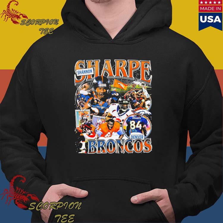 Shannon Sharpe Denver Broncos T-Shirt, hoodie, sweater, long