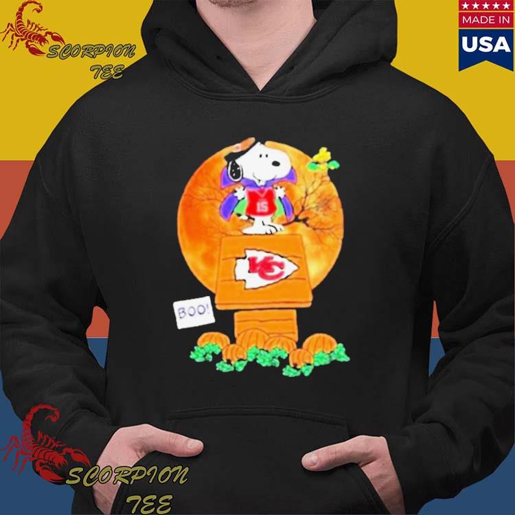 Official snoopy and Woodstock witch boo Kansas city Chiefs halloween  T-shirt, hoodie, tank top, sweater and long sleeve t-shirt