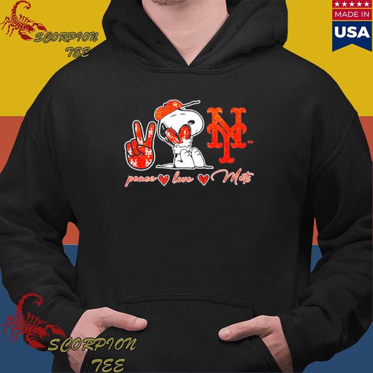 Official snoopy Peace Love New York Mets Shirt, hoodie, sweater, long  sleeve and tank top