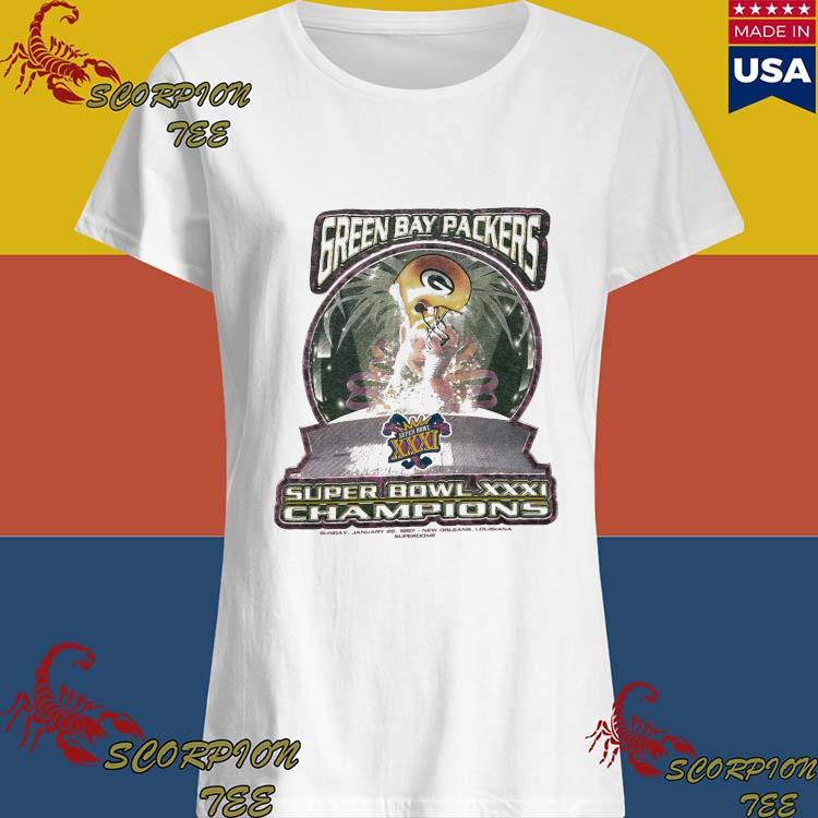 Starter Green Bay Packers Super Bowl XXXI Champions T-Shirt