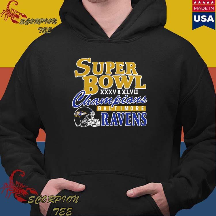 Super Bowl Xxxv Champions Baltimore Ravens T-shirt, hoodie, sweater, long  sleeve and tank top