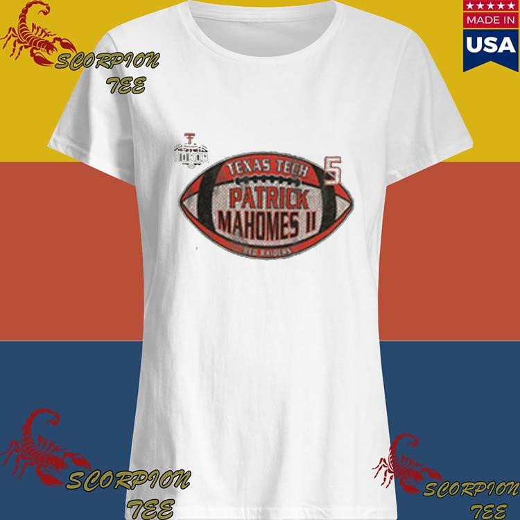 Patrick Mahomes Texas Tech Red Raiders White Football Long Sleeve Player T  Shirt