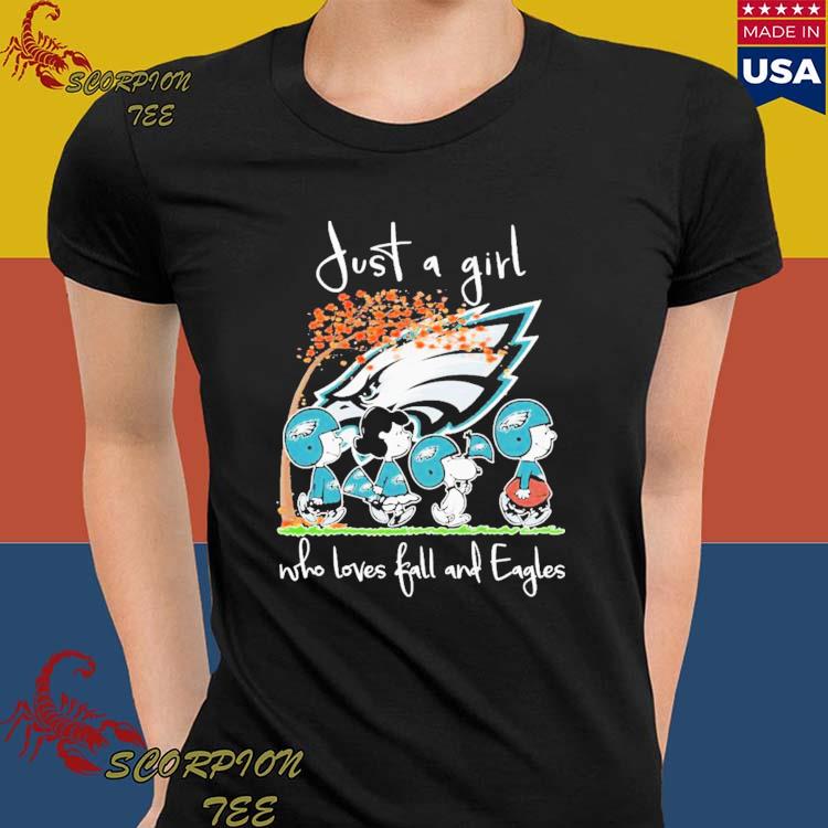 Just A Girl Who Loves Fall And Philadelphia Eagles Unisex T-Shirt