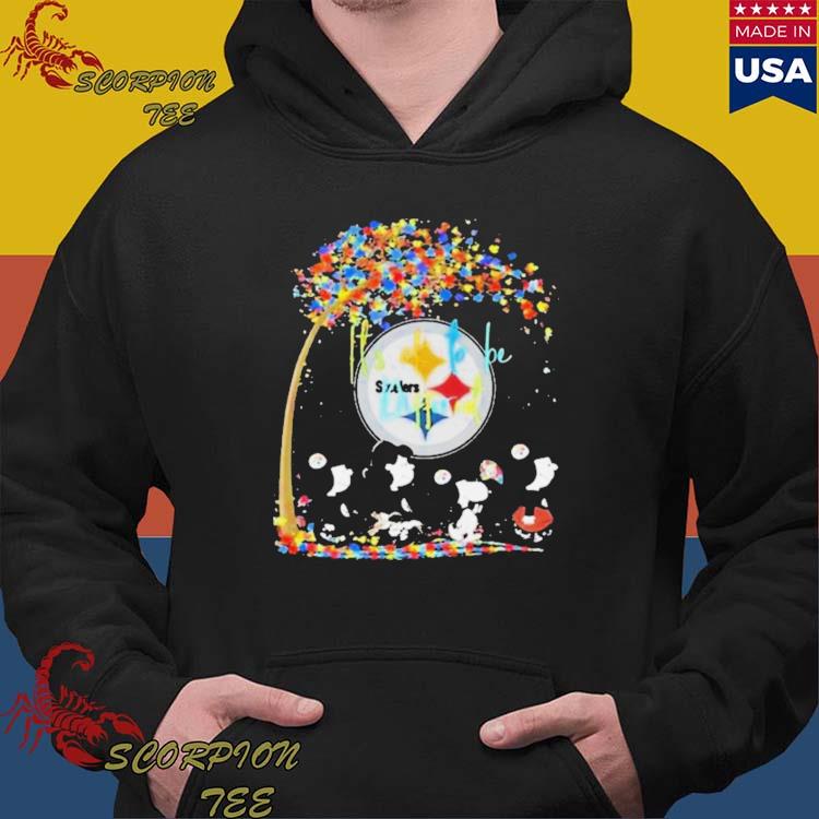 Merry christmas pittsburgh steelers the peanuts characters shirt, hoodie,  sweater, long sleeve and tank top