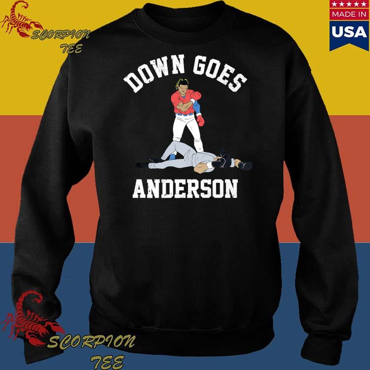 Official down Goes Anderson Shirt Jose Ramirez Vs Tim Anderson