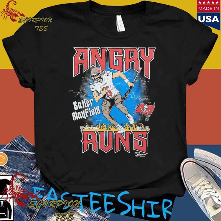 Angry runs buccaneers baker mayfield shirt, hoodie, sweater, long sleeve  and tank top