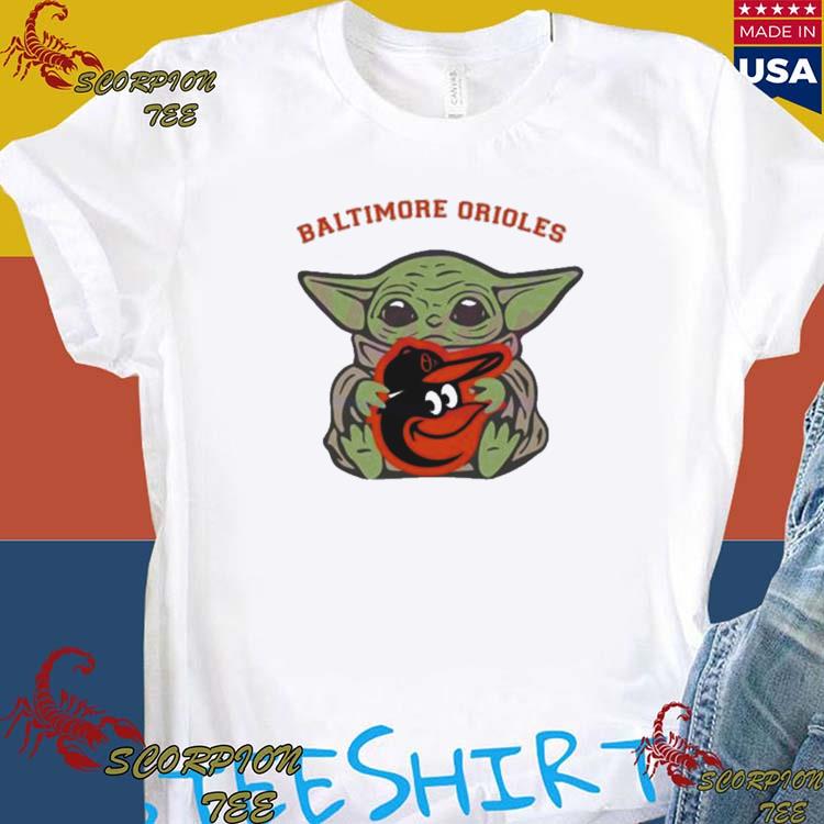 Baby Yoda Hug Logo Baltimore Orioles Sport 2023 Shirt, hoodie, longsleeve,  sweatshirt, v-neck tee