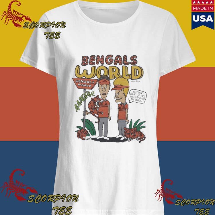 Official beavis And Butthead X Cincinnati Bengals World mike Judge You Don't  Want To Face The Wrath Of My Bengal T-Shirts, hoodie, tank top, sweater and  long sleeve t-shirt