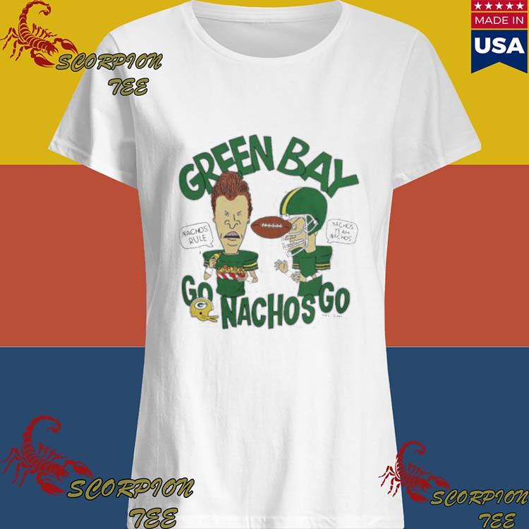 Nice beavis and Butthead Green Bay Packers go Nachos go shirt