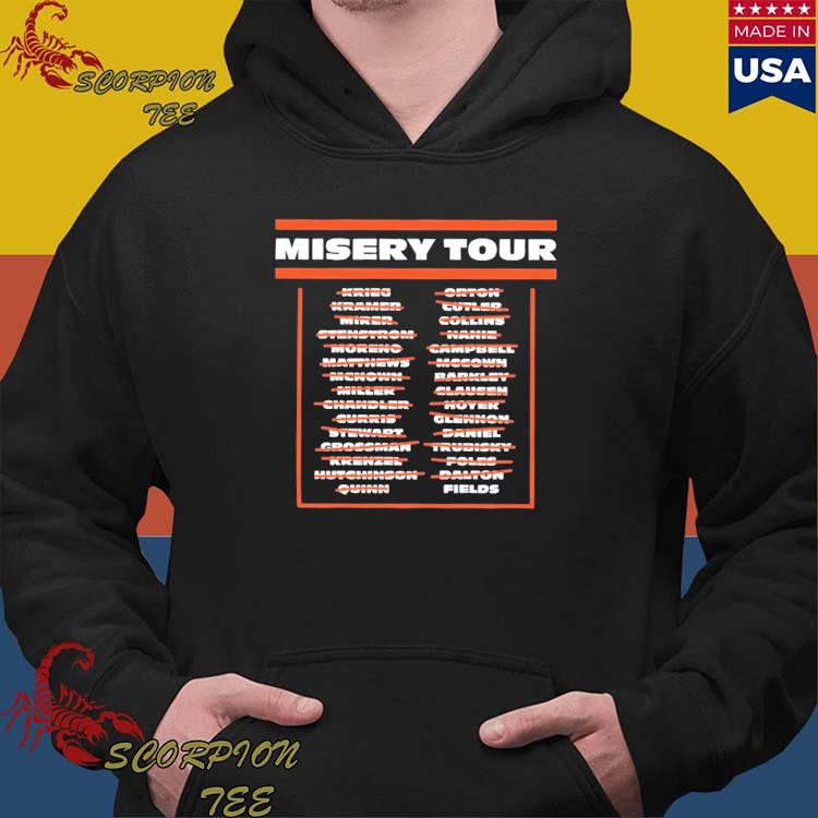 Buy the Chicago bears QB misery tour shirt For Free Shipping CUSTOM XMAS  PRODUCT COMPANY