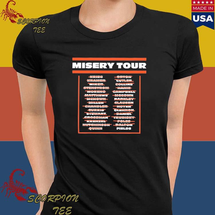 Buy the Chicago bears QB misery tour shirt For Free Shipping CUSTOM XMAS  PRODUCT COMPANY