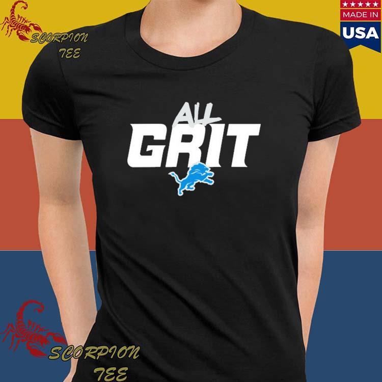 Official All grit lions detroit funny T-shirt, hoodie, tank top