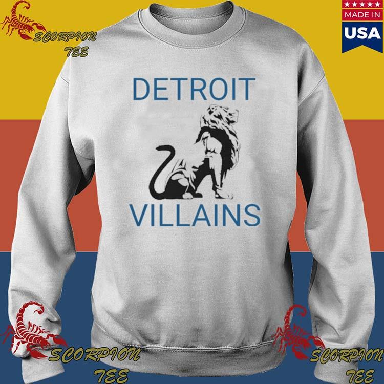 Detroit Lions Detroit Villains logo shirt, hoodie, sweater, long