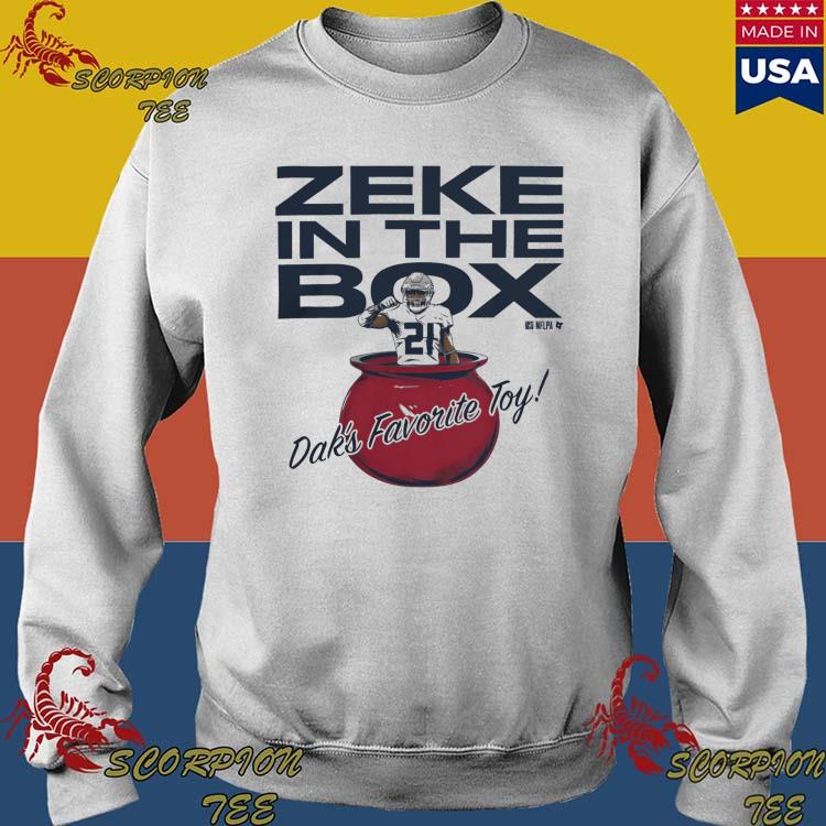 Official ezekiel Elliott And Dak Prescott Zeke In The Box T-Shirts, hoodie,  tank top, sweater and long sleeve t-shirt