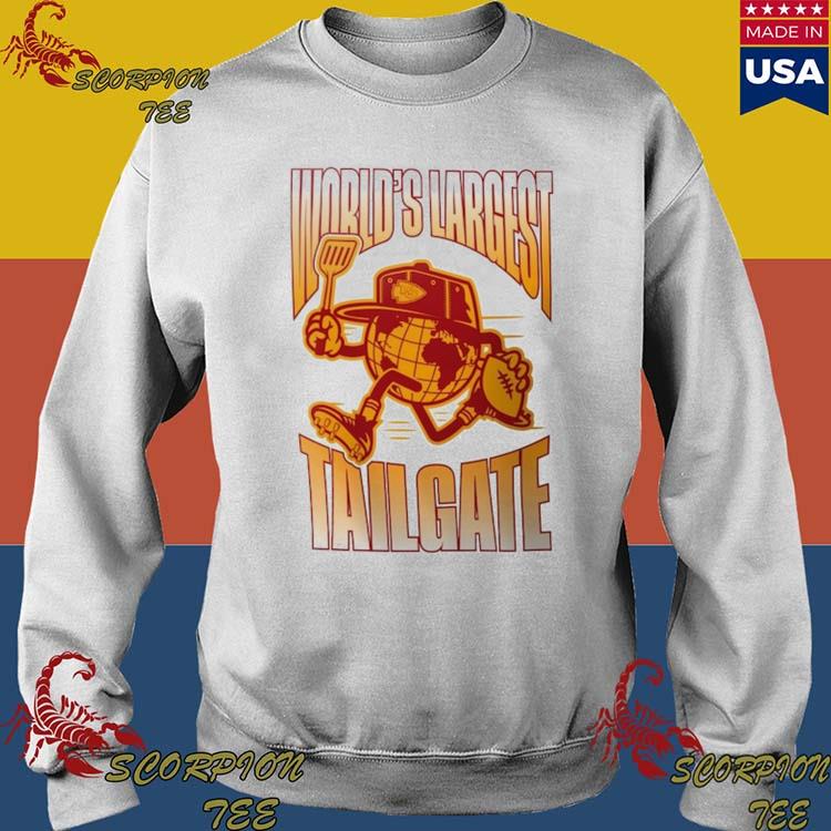 Official kansas City Chiefs Starter World's Largest Tailgate Prime Time T- Shirts, hoodie, tank top, sweater and long sleeve t-shirt