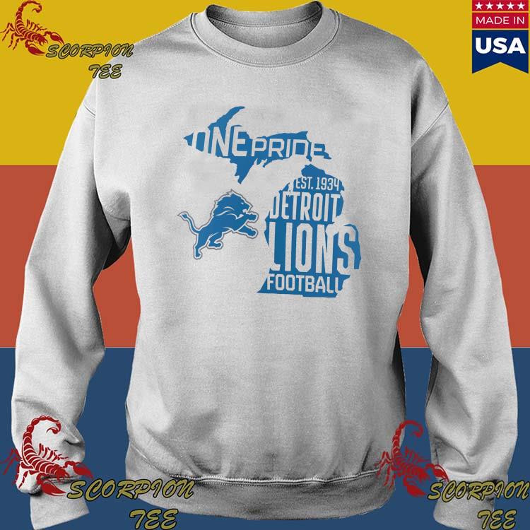 Detroit lions one pride shirt, hoodie, sweater, long sleeve and tank top