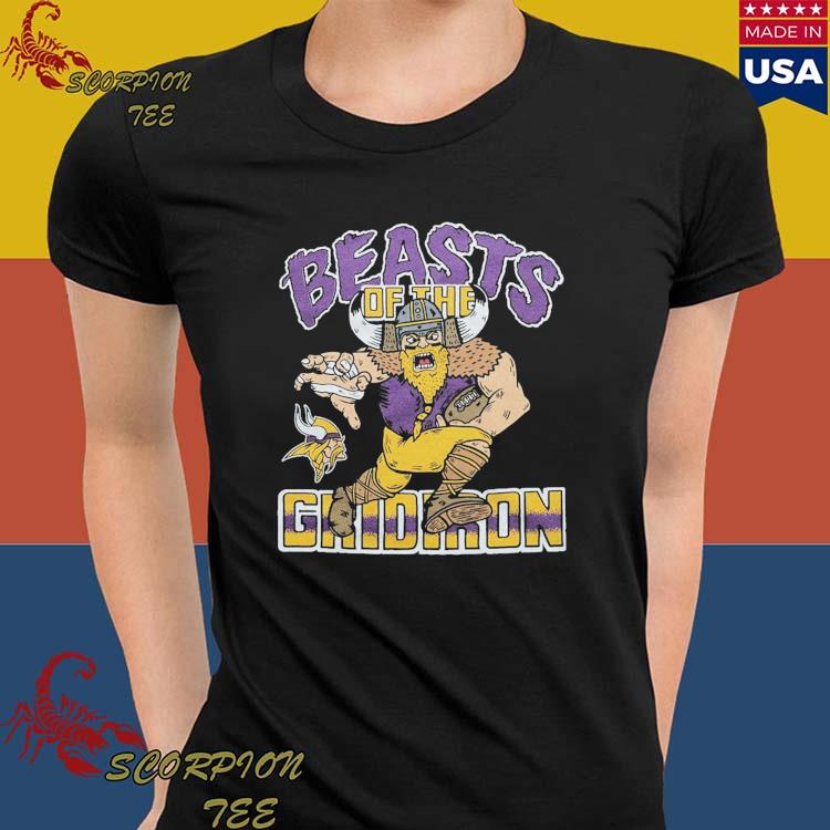 Official minnesota Vikings Beasts Of The Gridiron T-Shirts, hoodie, tank  top, sweater and long sleeve t-shirt