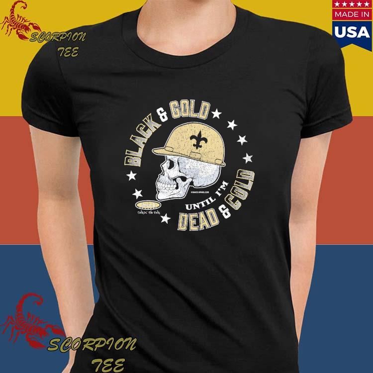 New Orleans Saints Skull T-Shirt