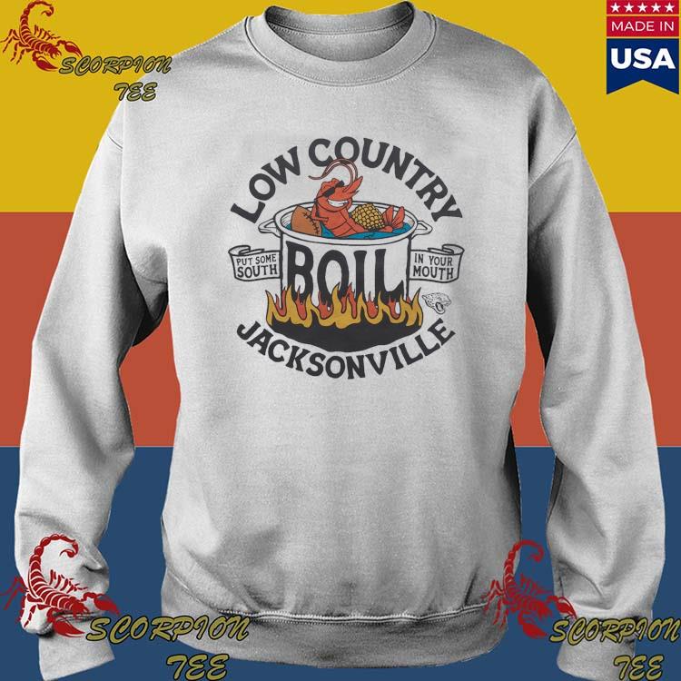 Low country boil put some south in your mouth Jacksonville Jaguars shirt,  hoodie, sweater, long sleeve and tank top